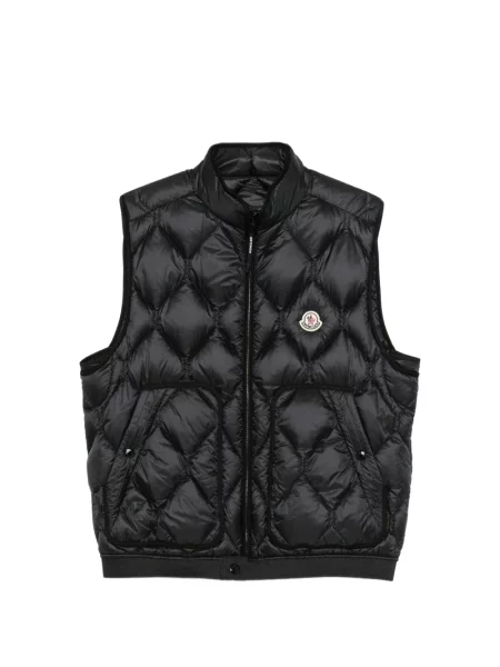Matlasat vestă Moncler negru