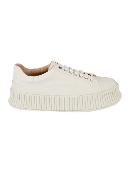 Sneakersy Jil Sander na platformie białe