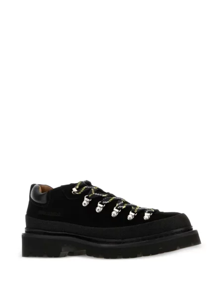 Sneakers Dsquared2 με κορδόνια σουέντ μαύρο