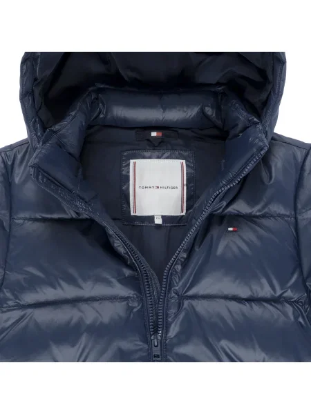 Geacă cu puf copii Tommy Hilfiger albastru