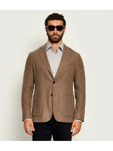 BOSS BLACK Sacou cu adaos de lână negru