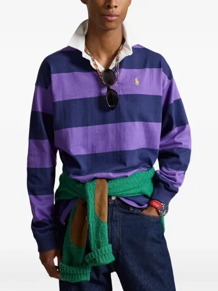 Șosete Polo Ralph Lauren cu broderie în carouri de flanelă verde