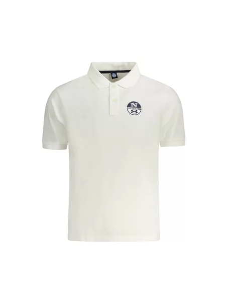 Koszulka polo North Sails z krótkim rękawem klasyczna biała