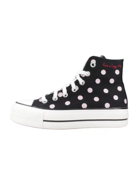 Pantofi Converse cu buline cu platformă negru