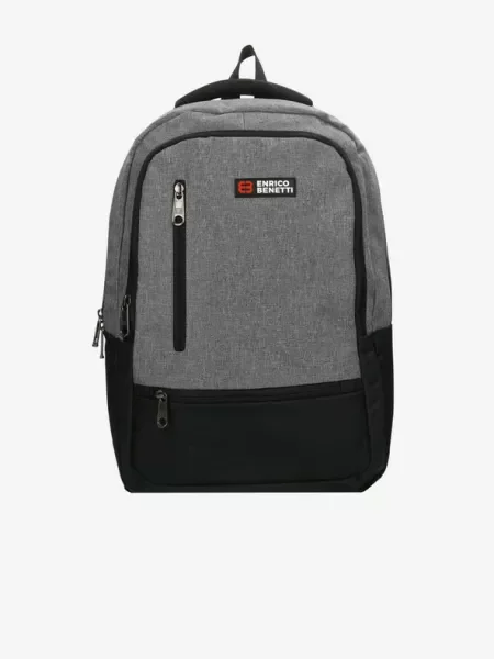 Enrico Benetti Hamburg Notebook Light Grey Backpack Grey γκρι