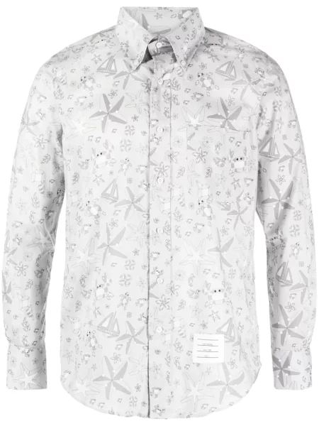 Cămașă Thom Browne gri
