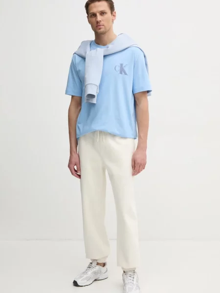 Tričko Calvin Klein Jeans modrá