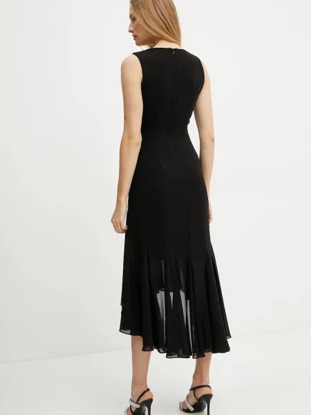 Сукня Morgan REEL midi розкльошена REEL чорний