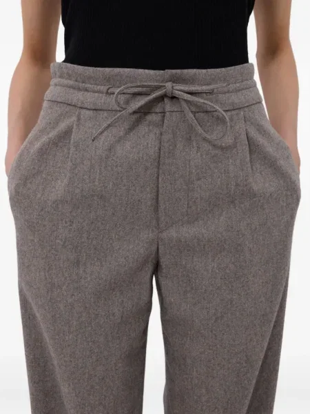 Pantaloni Loulou De Saison plisate maro