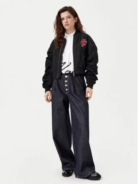 KARL LAGERFELD Bunda bomber černá
