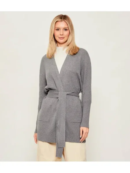 Joop! cardigan cu amestec de mătase gri