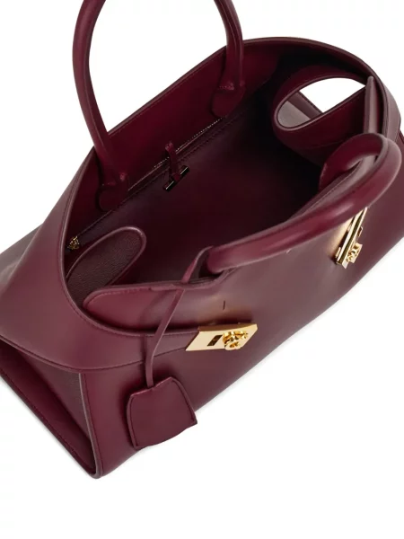 Geanta de piele Ferragamo din piele roșu