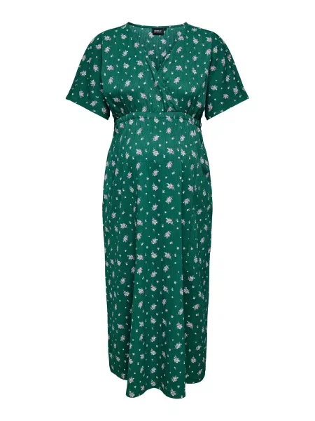 Only Maternity Rochie OLMAMAZE verde / lila alb