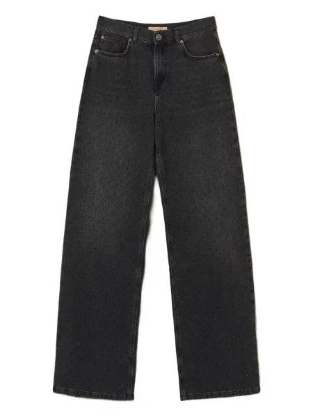 Blugi Twinset cu 5 buzunare negru