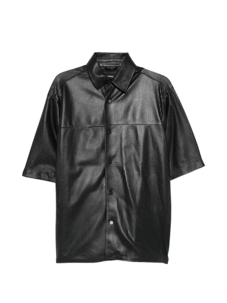 Cămașă Arma din piele negru