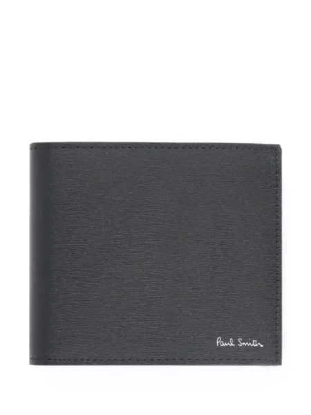 Portofel Paul Smith din piele cu imagine negru