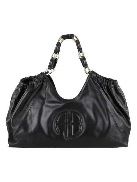 Torebka skórzana Anine Bing skórzana czarna