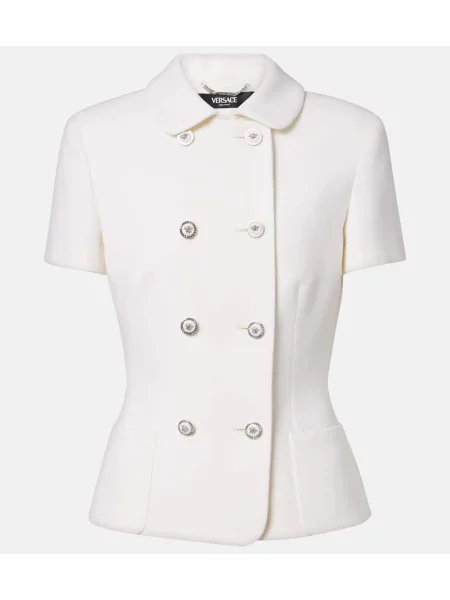 Sacou Versace de lână alb
