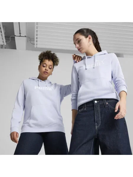 Bluza z kapturem z logo ESS PUMA Cool Weather Blue niebieska