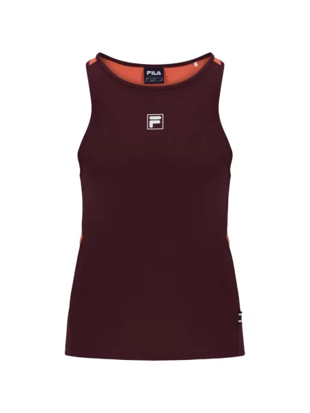 Top Fila fără mâneci maro