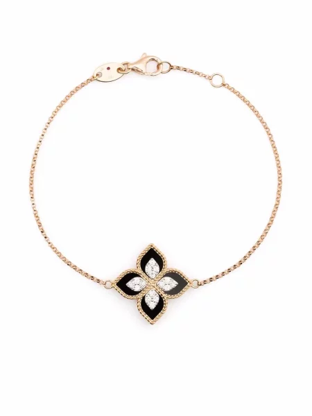 Brăţară Roberto Coin cu model floral roz