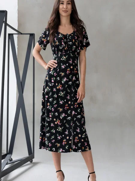 Сукня міді RiMari текстиль чорний