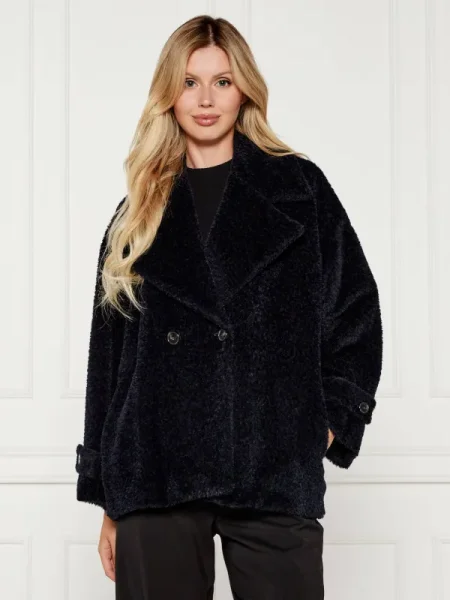 Marella palton de lână bleumarin