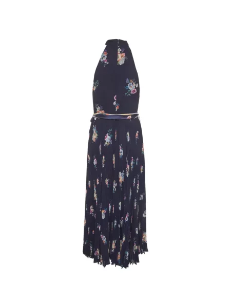 Rochie midi Zimmermann cu model floral cu imagine albastru
