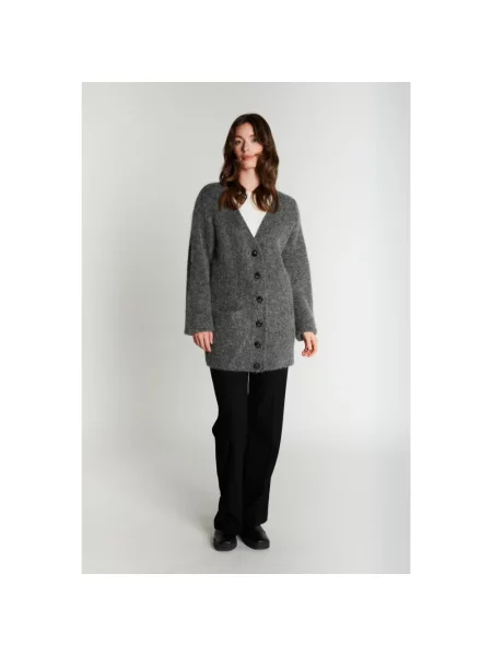 Dzianinowy sweter Rue De Femme szary