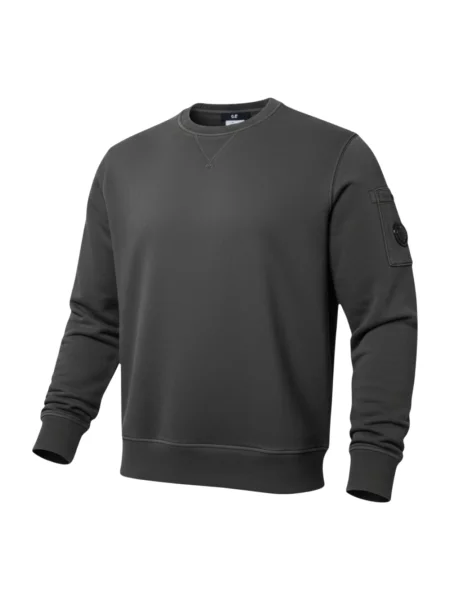Bluza nierozpinana C.p. Company z okrągłym dekoltem szara