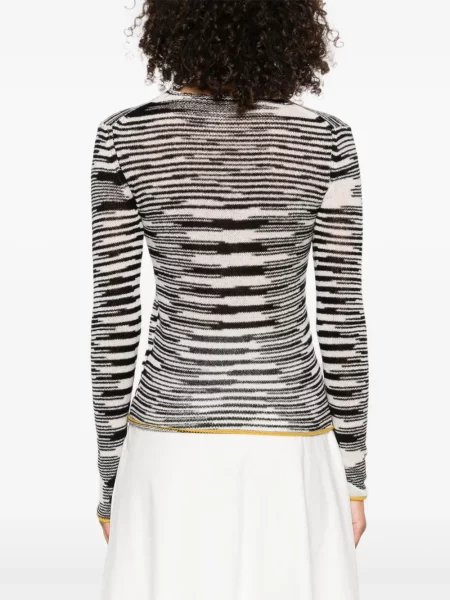 Pulover Missoni cu decolteu în V negru