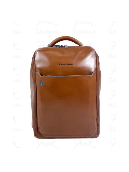 Torba na laptopa Piquadro skórzana brązowa