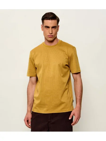 BOSS BLACK Tricou H-Thompson | mercerizat negru