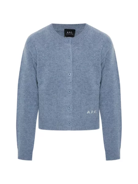 Cardigan A.p.c. cu autograf albastru