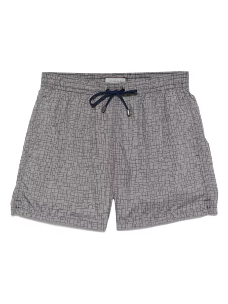 Slip de baie Canali cu imagine gri