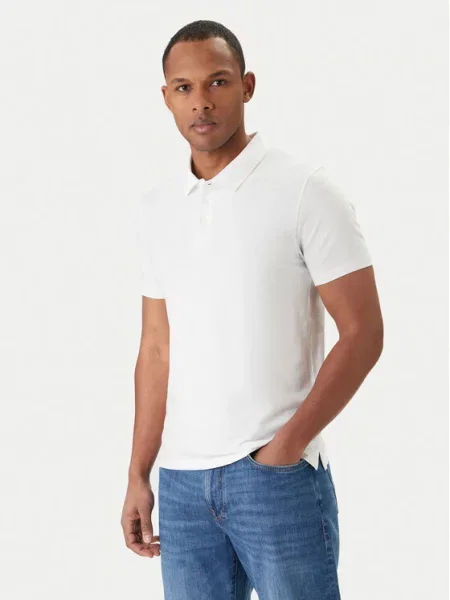 Polo majica Calvin Klein bijela