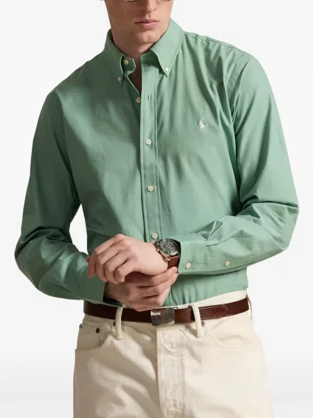 Șosete Polo Ralph Lauren cu broderie în carouri de flanelă verde