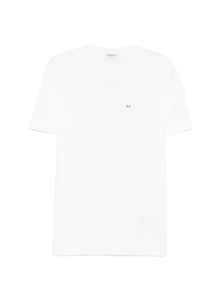 Tricou Dondup cu decolteu rotund alb