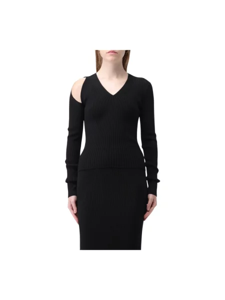 Sweter Alexander Mcqueen żakardowy czarny