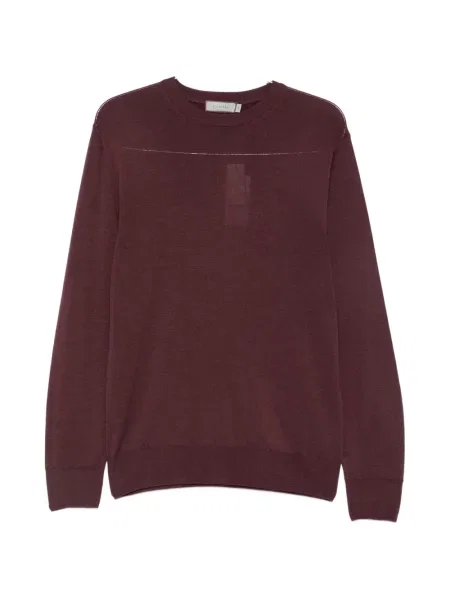 Lung pulover Canali de lână violet