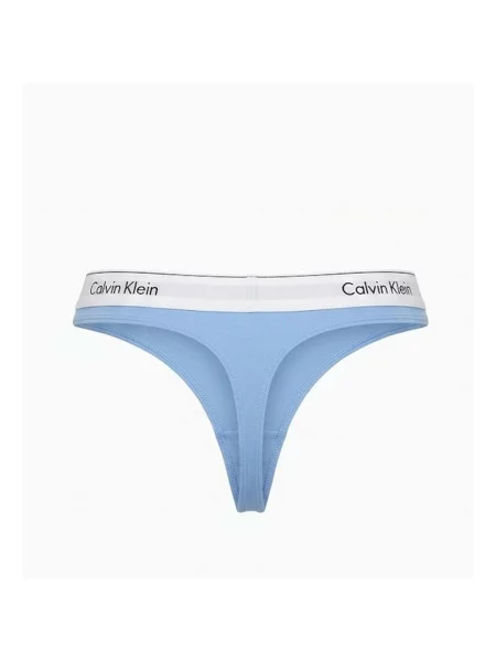 Calvin Klein Underwear String bugyik égkék / világosszürke / fekete / fehér kék