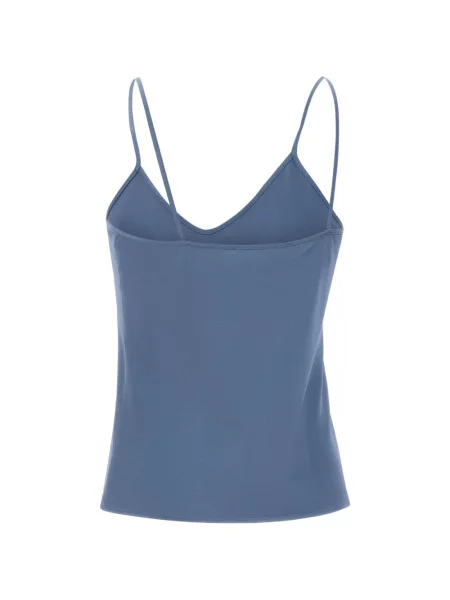 Top Max Mara cu decolteu în V albastru