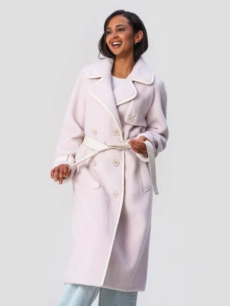 Вовняна Шуба VIVA WEAR молочний