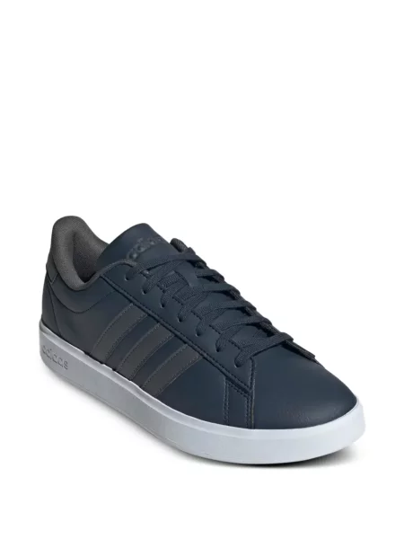 Cămașă Adidas din jerseu cu dungi albastru