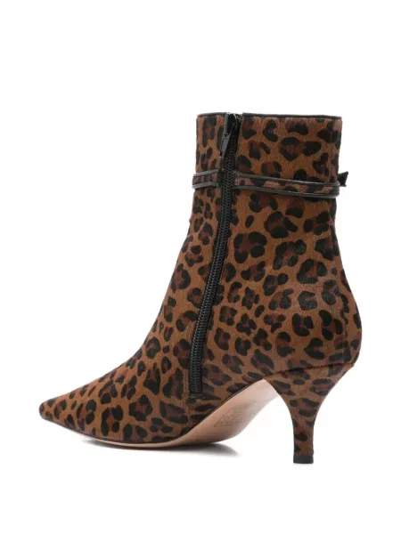 Botine Twinset cu imagine cu model leopard maro