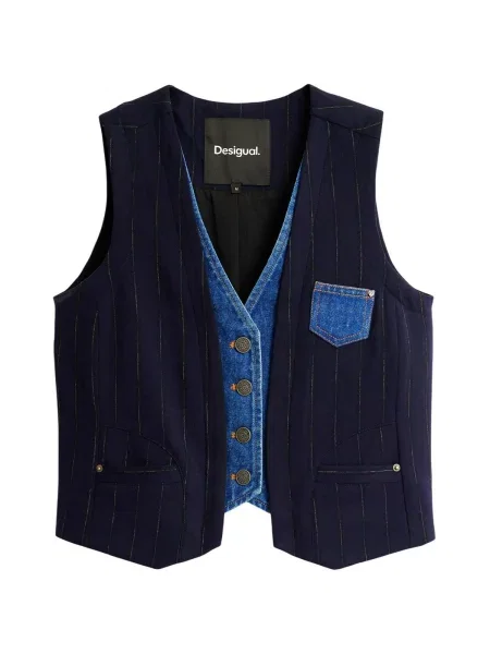 Vestă Desigual albastru