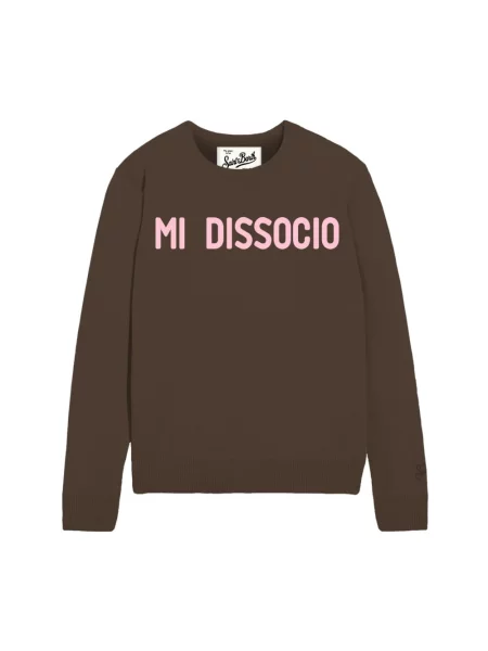 Sweter Mc2 Saint Barth brązowy