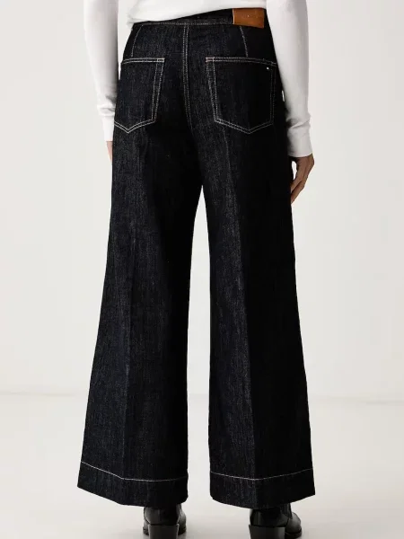 Tommy Hilfiger jeansy wide leg granatowe