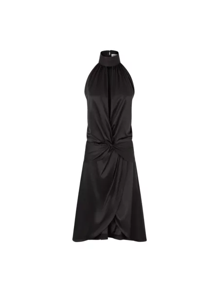 Sukienka Nina Ricci z kokardką z dekoltem halter czarna