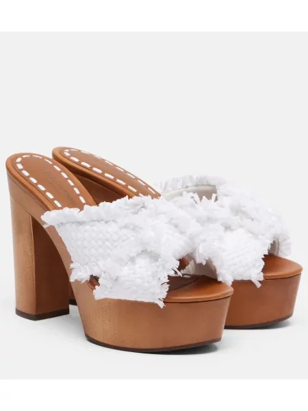 Saboți Dolce&gabbana din piele alb